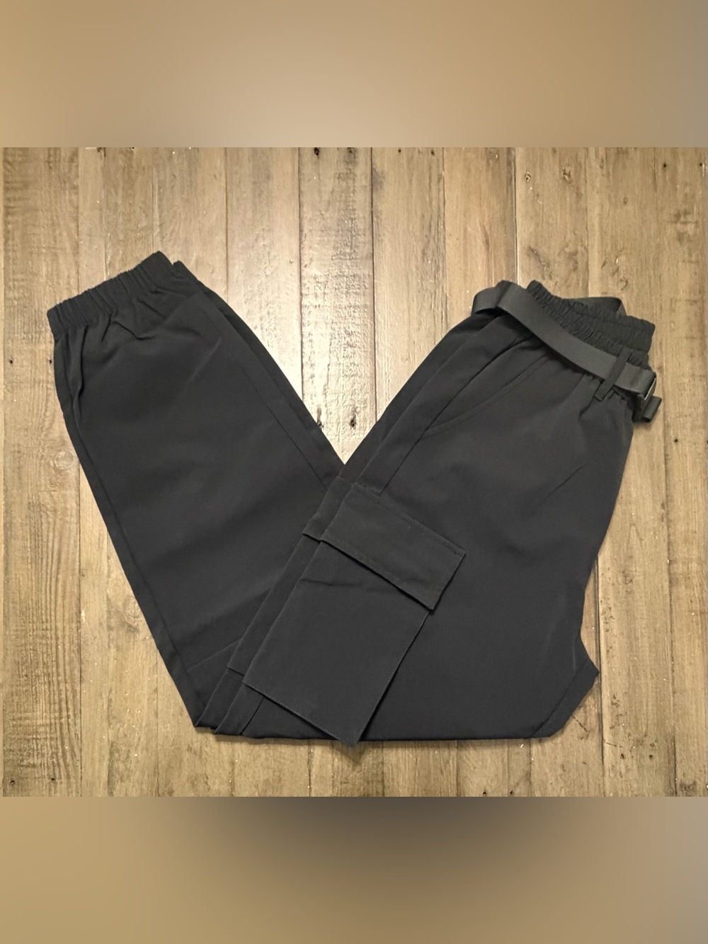 NWT HALARA Belted Multi Pocket Cargo Utility Water Repellent Jogger Pants XS - Picture 2 of 9